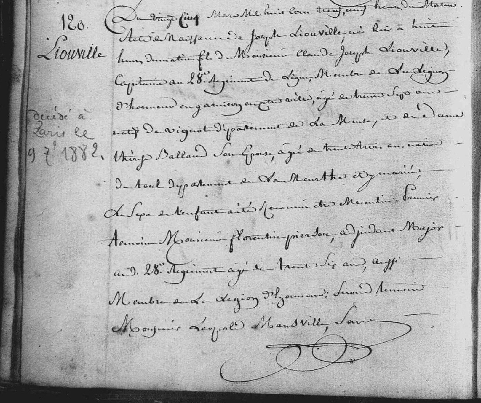 Original birth certificate