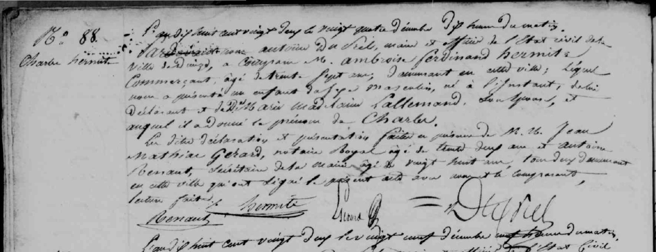 Original birth certificate