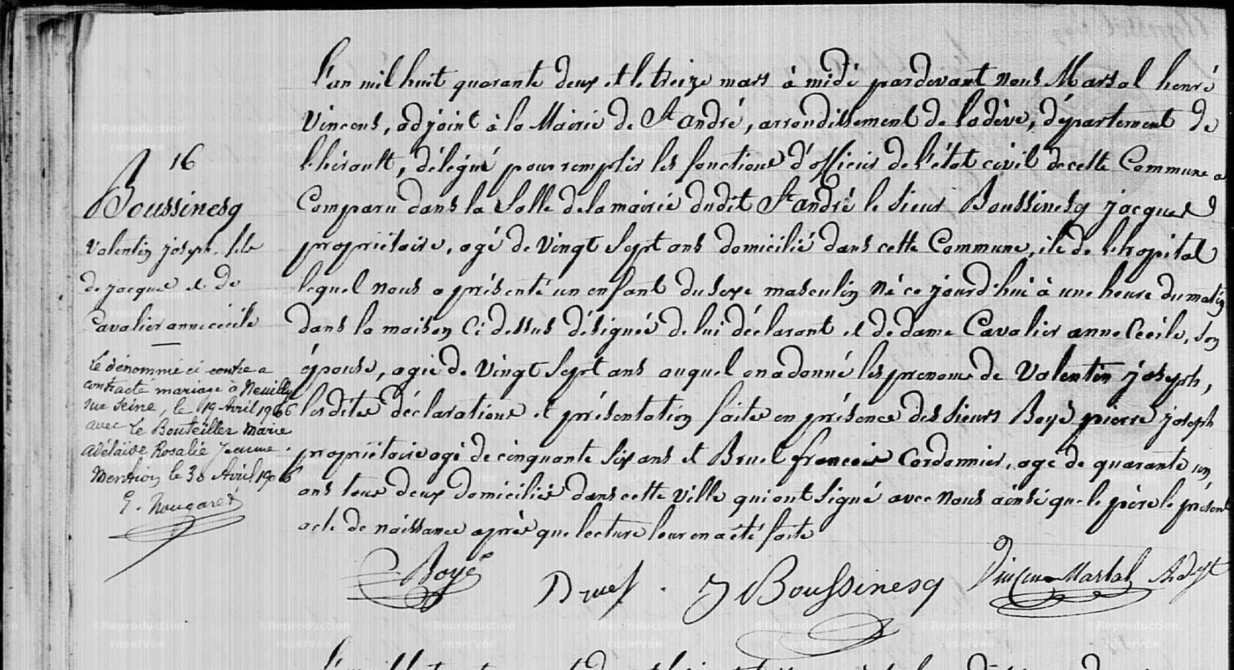 Original birth certificate