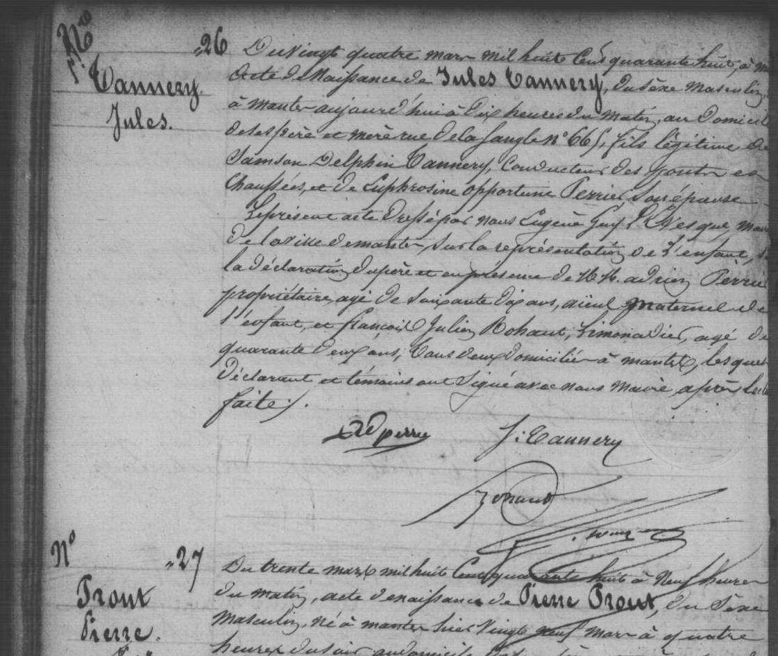 Original birth certificate