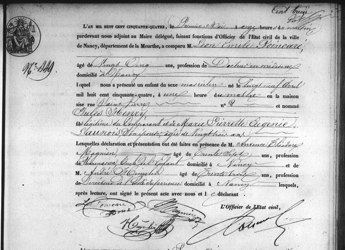 Original birth certificate