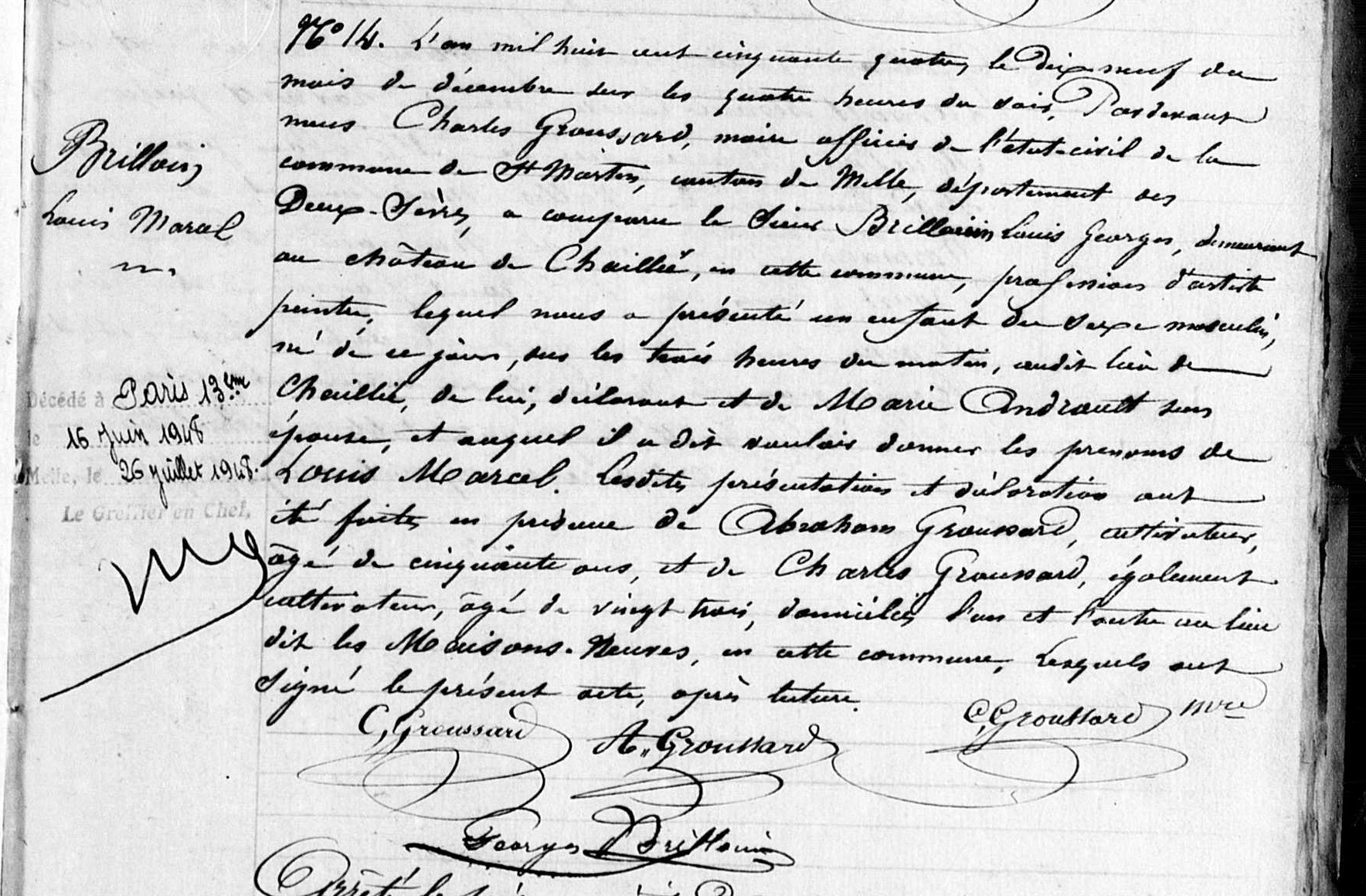 Original birth certificate