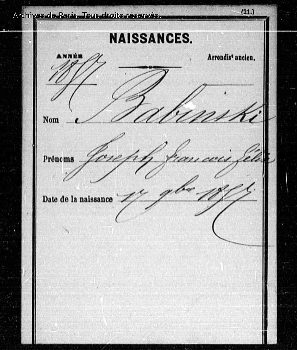 Original birth certificate