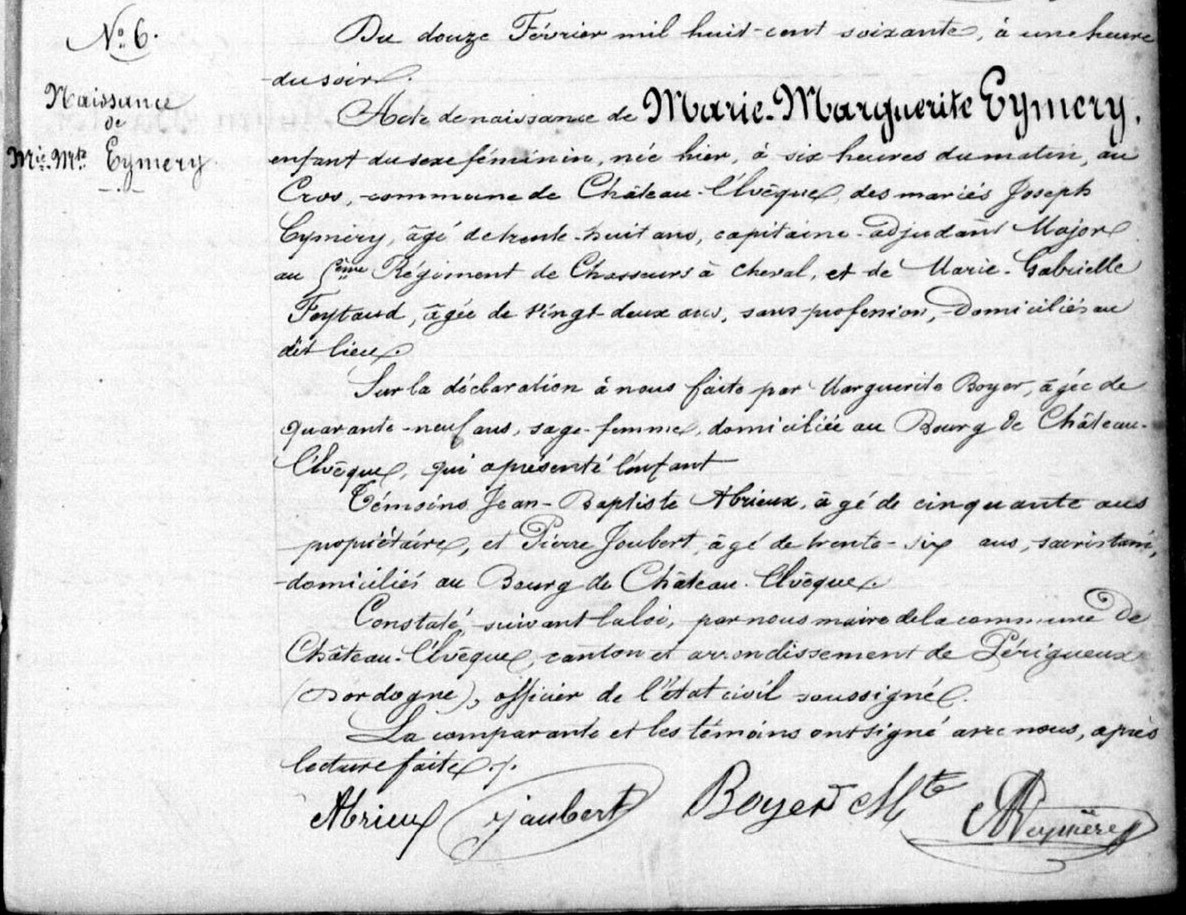 Original birth certificate
