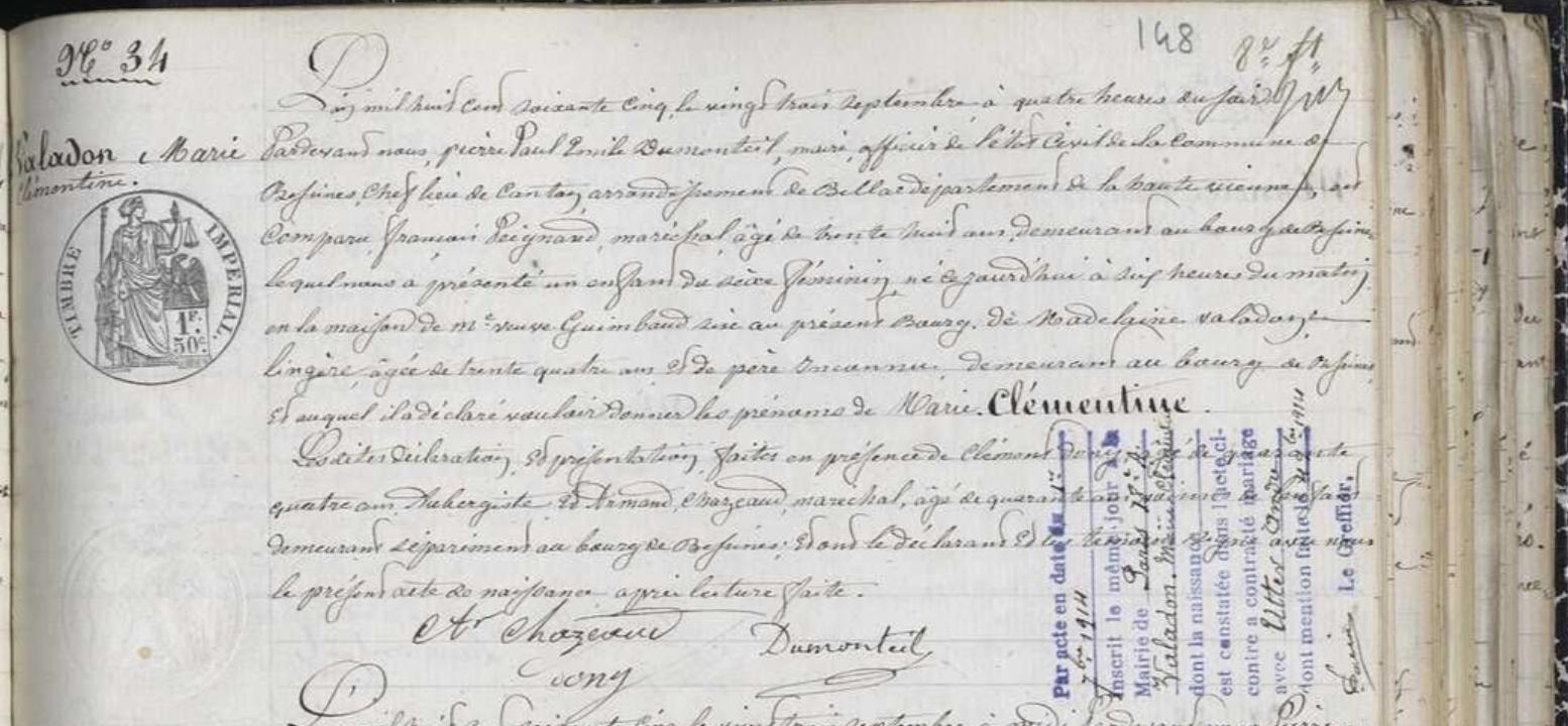 Original birth certificate