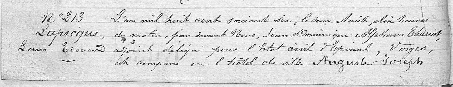 Original birth certificate