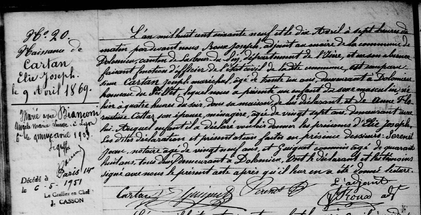 Original birth certificate