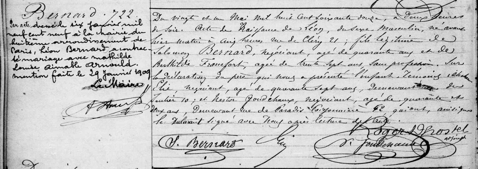 Original birth certificate