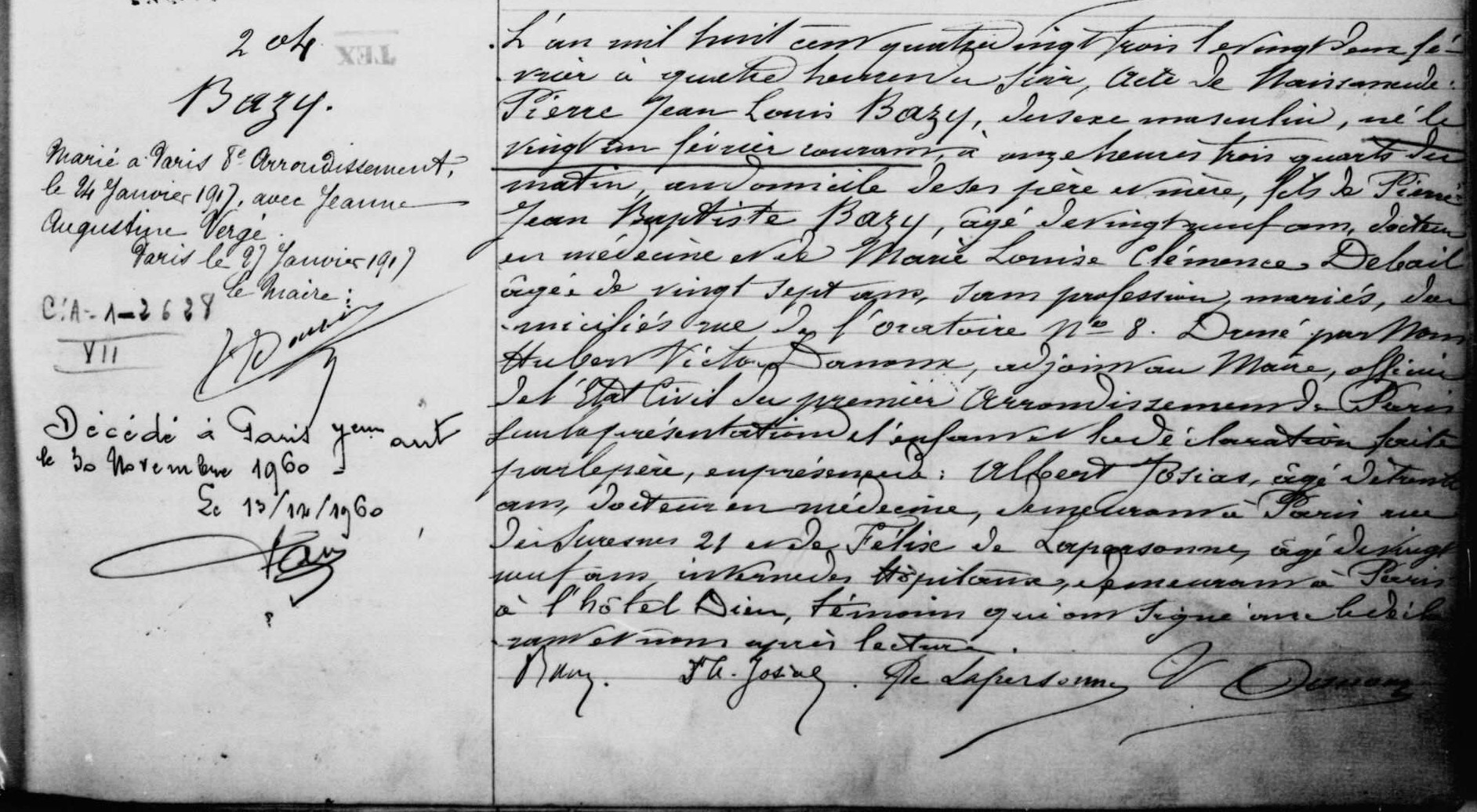 Original birth certificate