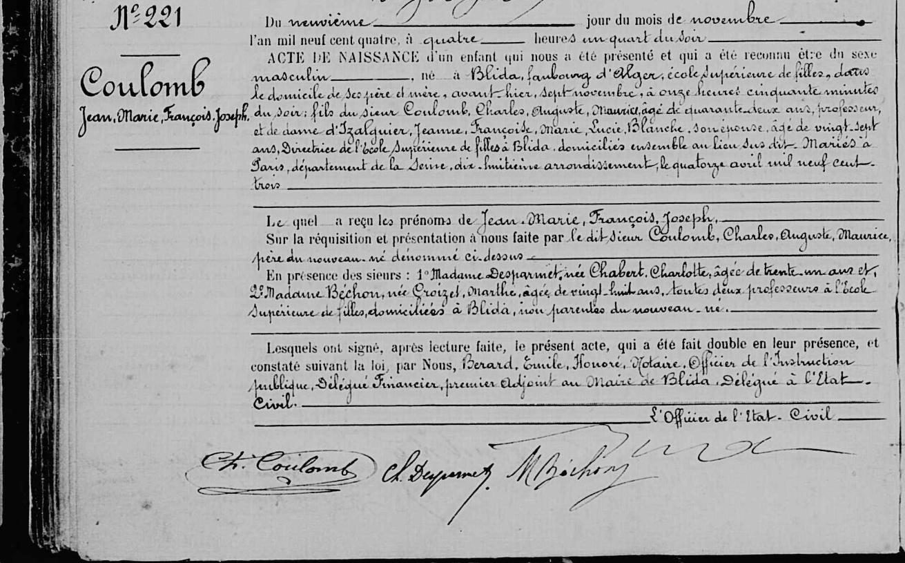 Original birth certificate