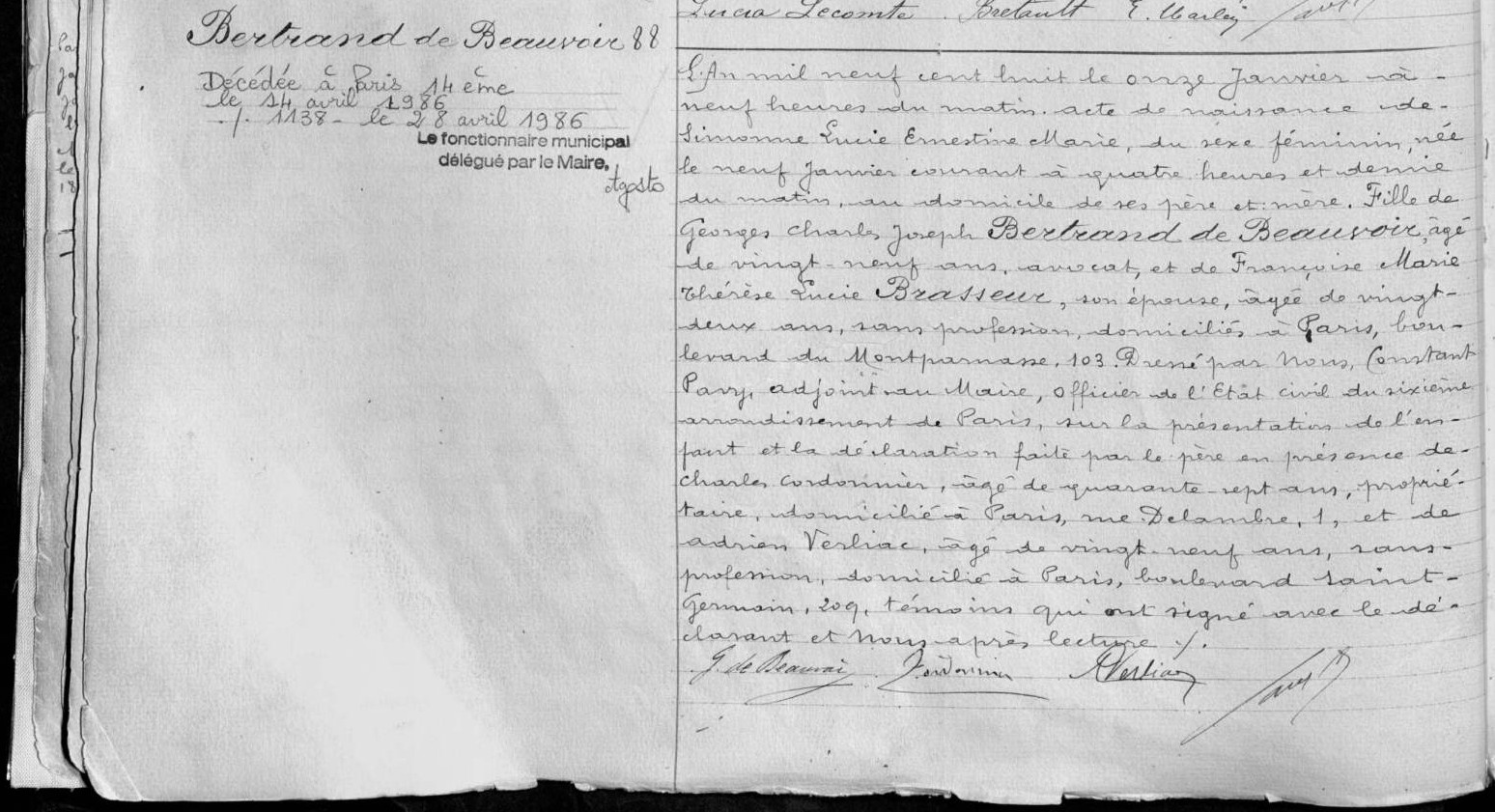 Original birth certificate