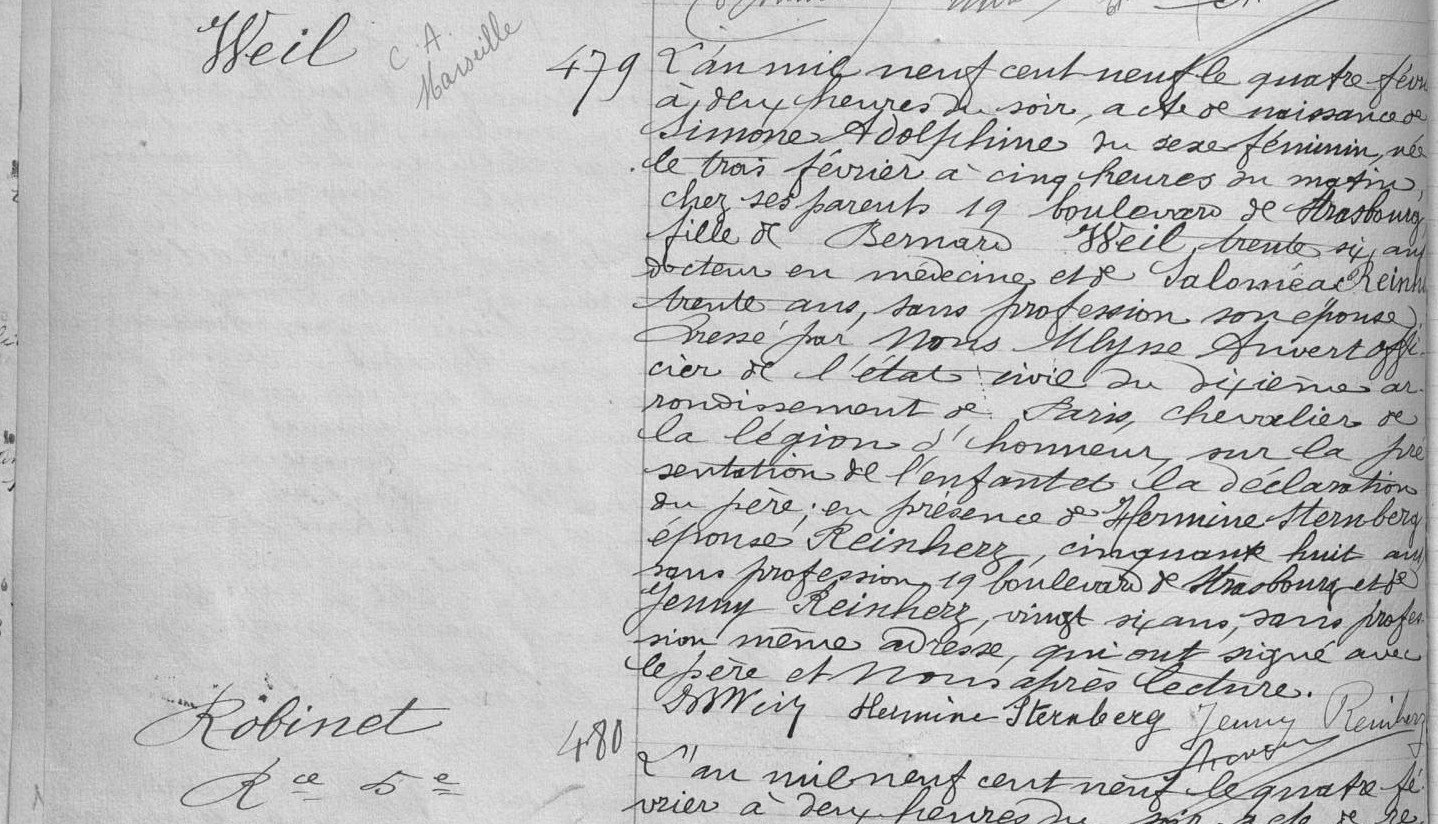 Original birth certificate