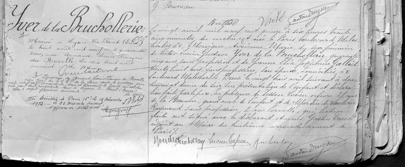 Original birth certificate