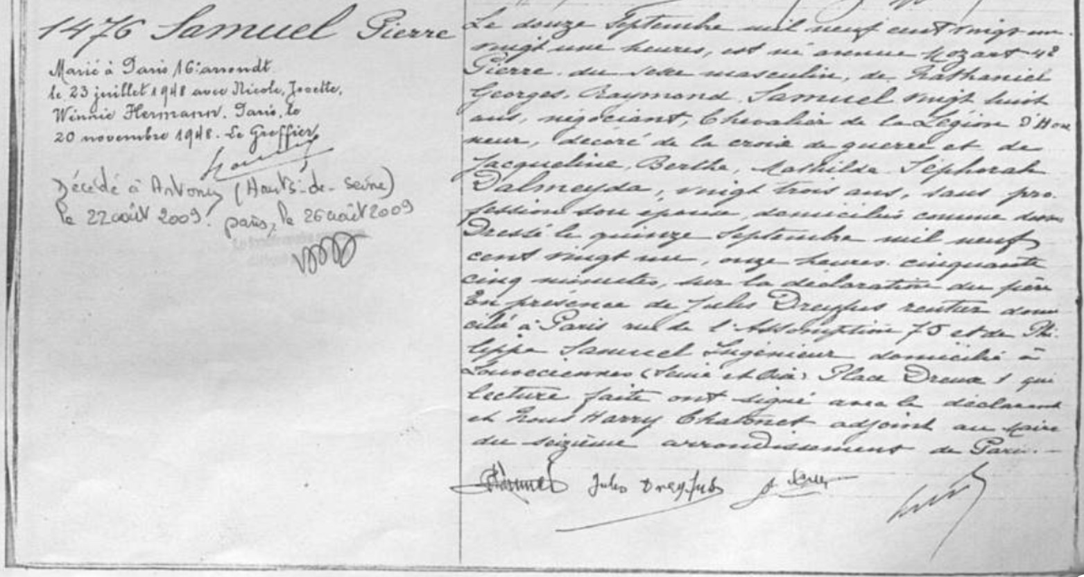 Original birth certificate